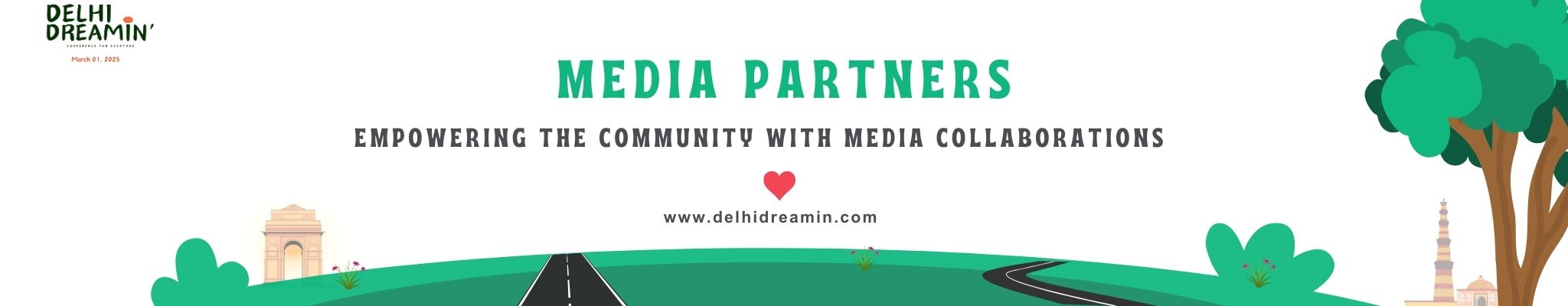 Delhi Dreamin 2025 Media Partners banner