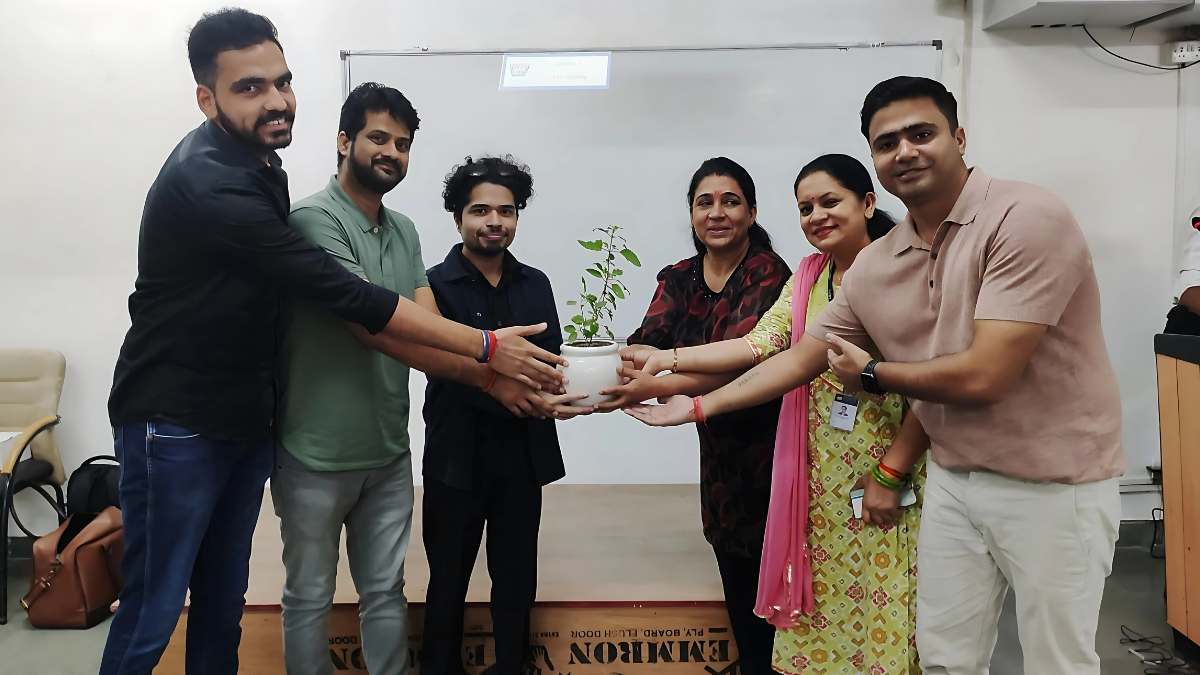 Hands-on workshop moment at Amity University Hands-on workshop moment at Amity University